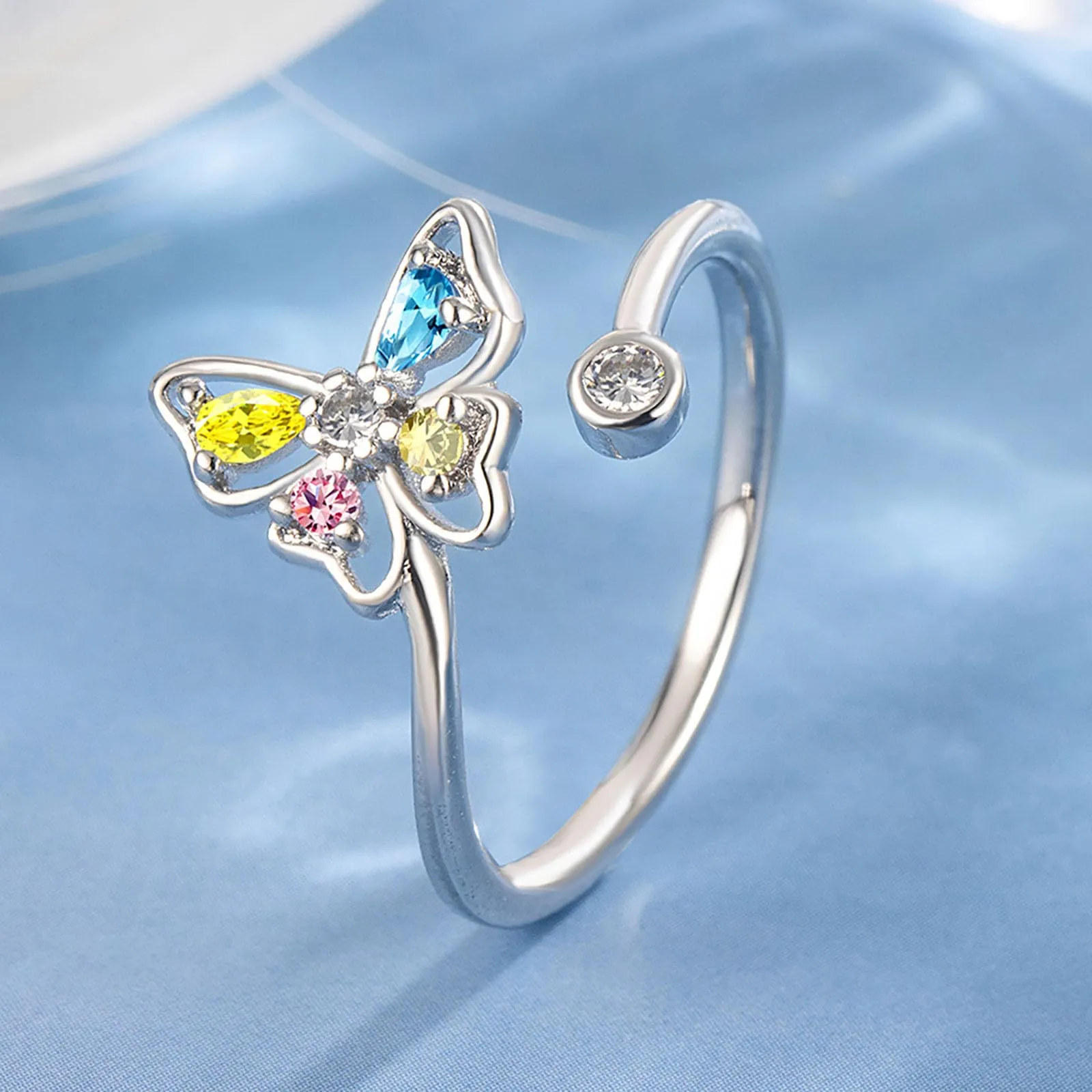HinDaLi Parure Gioielli Farfalla in Argento 925 per Donna e Bambina - immagine 4