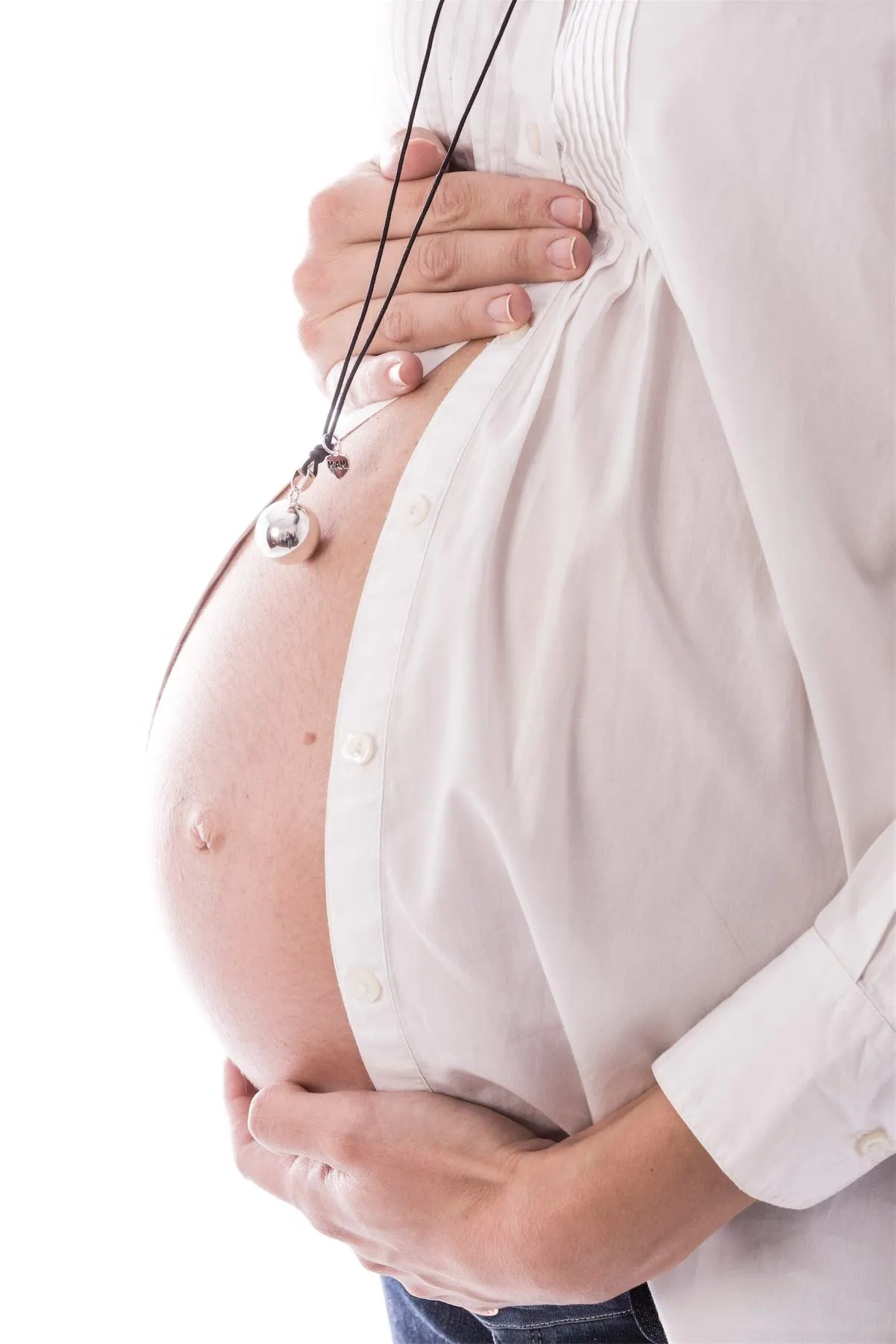 MAMIJUX Chiama Angeli con Piedini, Collana in Acciaio e Ottone Argento per Gravidanza - immagine 7