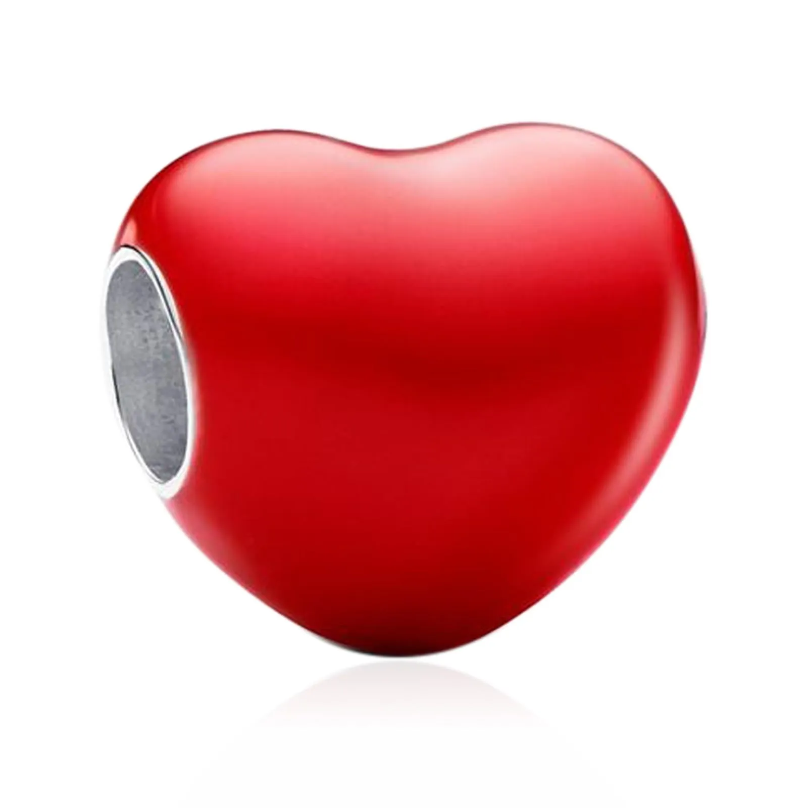 NUNUYAYA Charm Bead Ciondolo in Argento Sterling 925 Colour-changing Hidden Heart con Cubic Zirconia - immagine 2