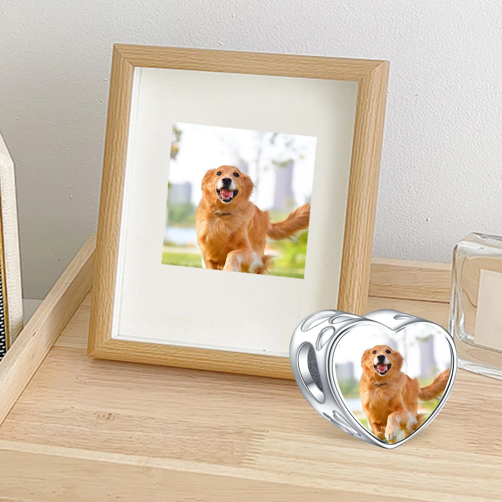 Annmors Personalizzata Carino Artiglio Imprimir Gatito Foto Charm Perline Argento 925 Pulsera Abalorios Personalizado - immagine 2