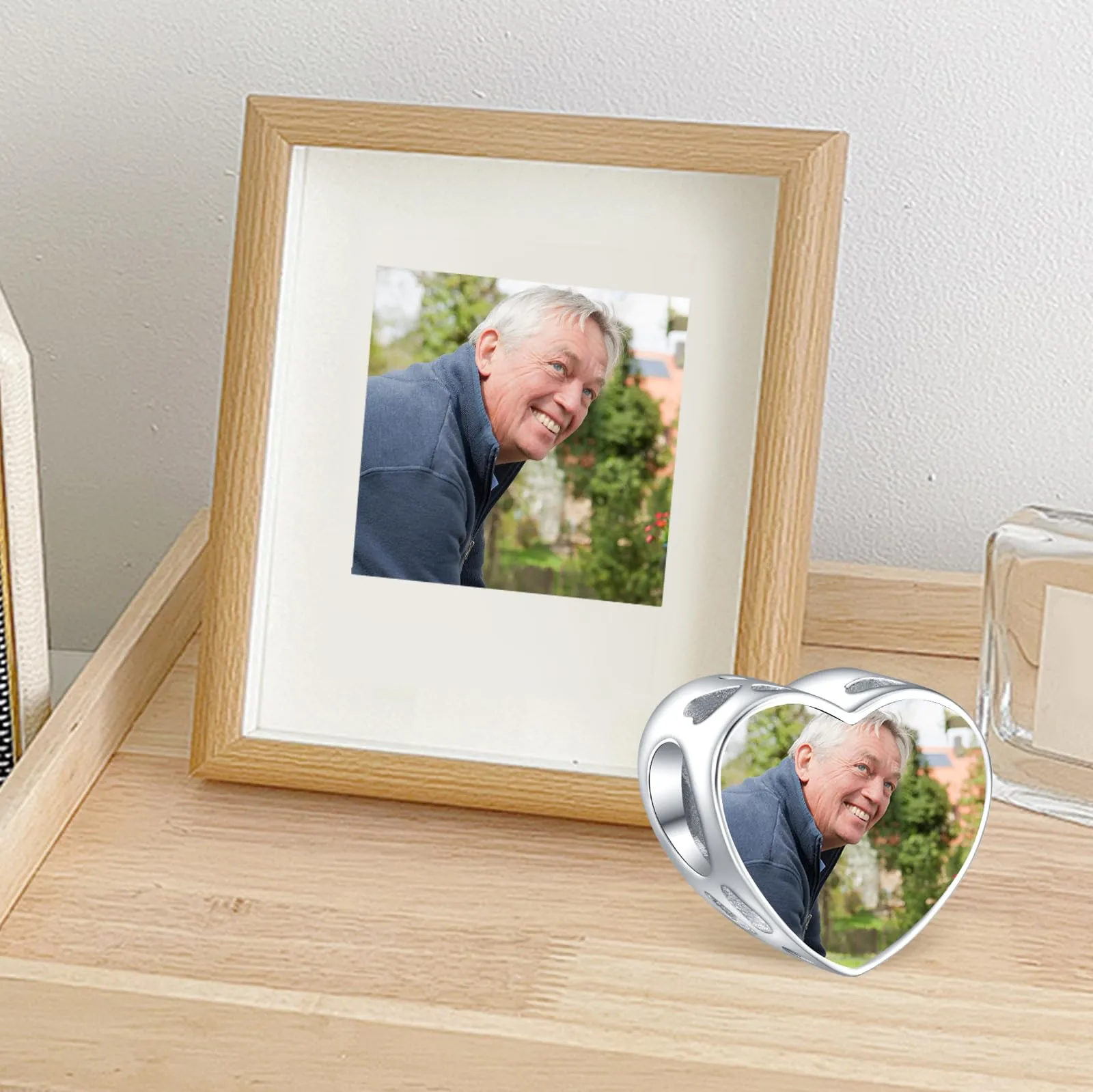 Annmors Perline Personalizzate con Foto in Argento 925 per Braccialetti - immagine 2