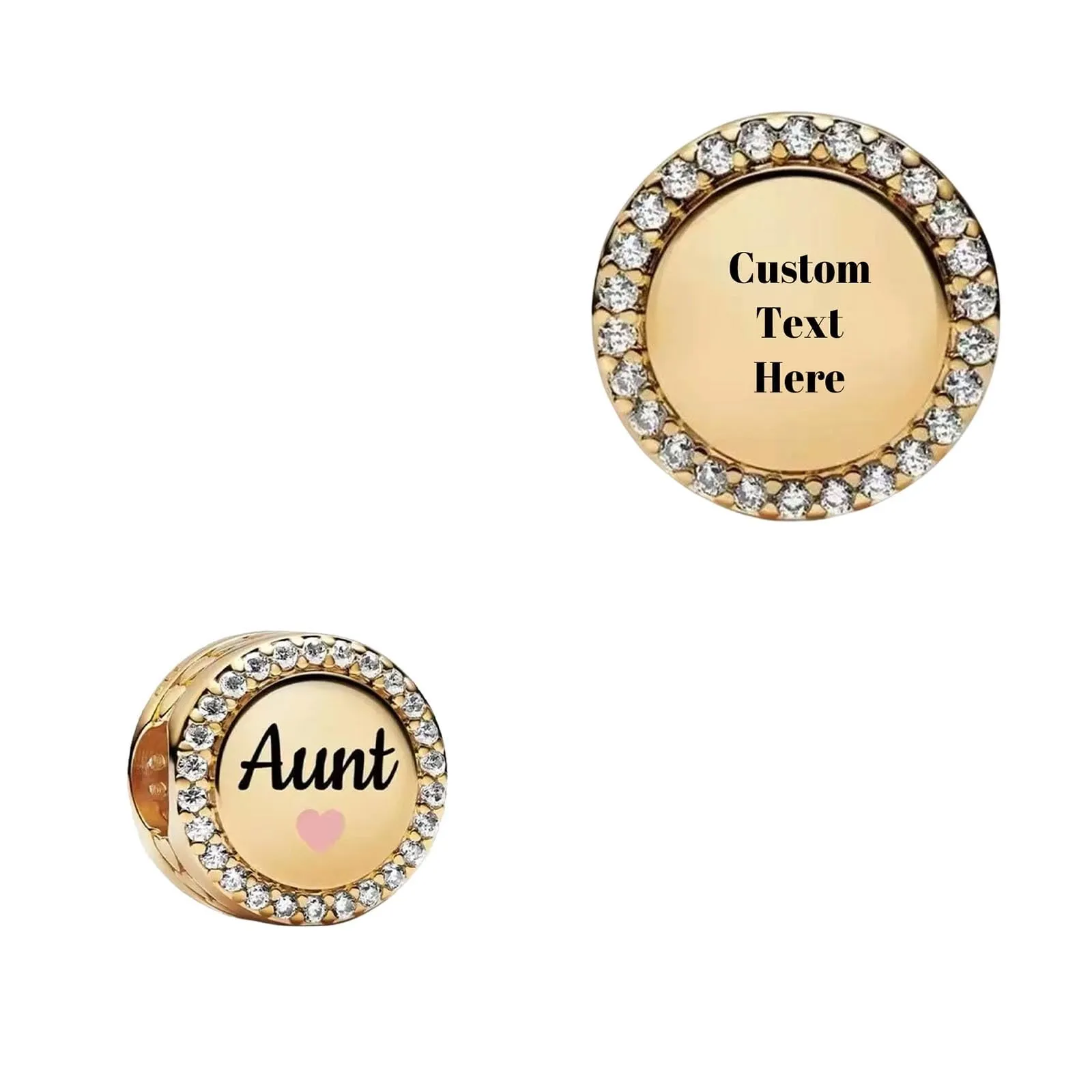 Annmors Ciondolo Cuore Personalizzato in Argento 925 per Braccialetto e Collana Donna - immagine 1