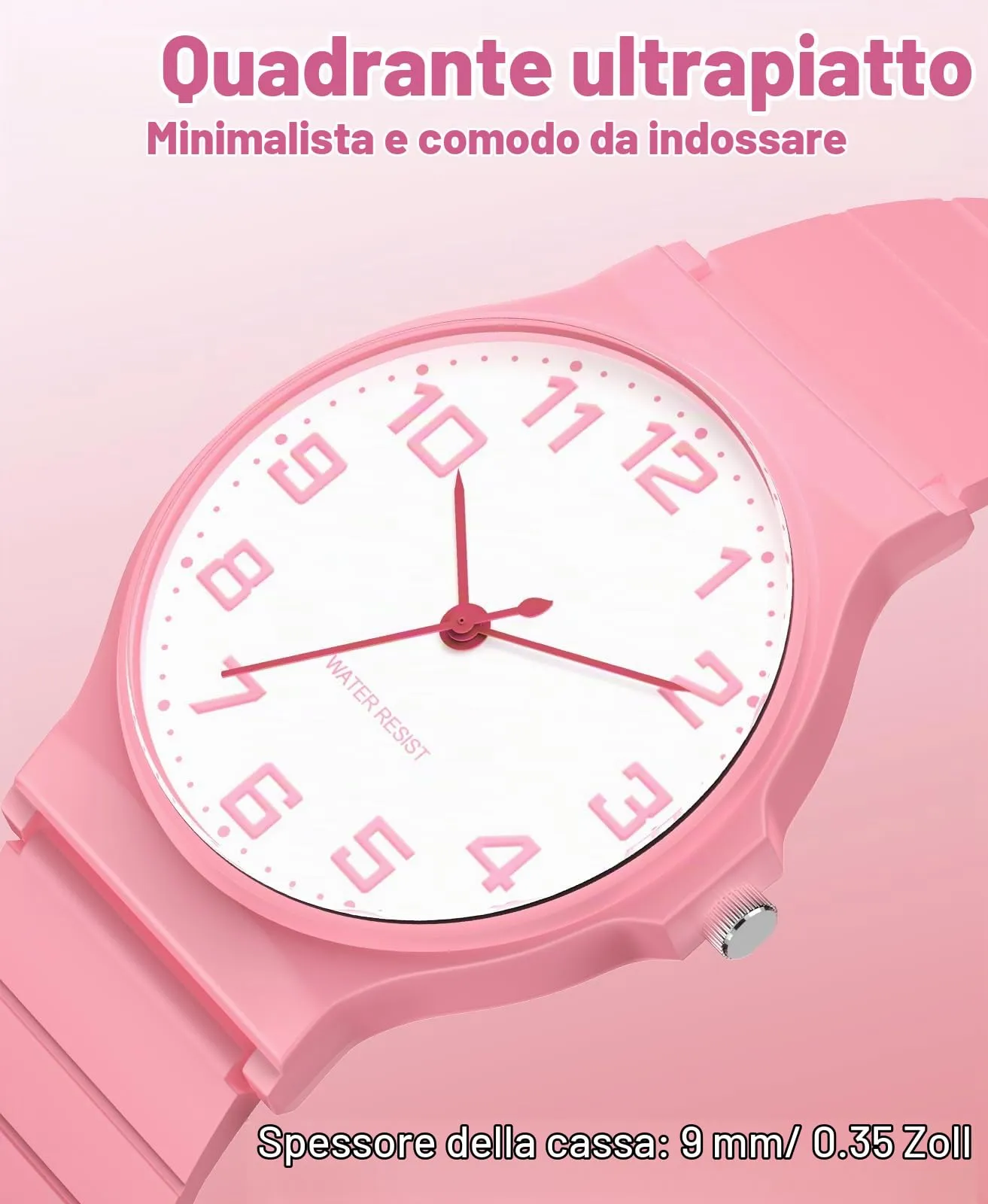 SOCICO Orologio Analogico Sportivo Impermeabile 30m per Bambini 5-15 Anni, SOC-1010L - immagine 3