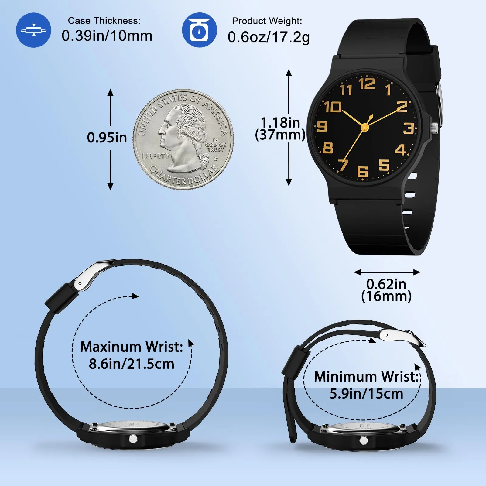 SOCICO Orologio Analogico Sportivo Impermeabile 30m per Bambini 5-15 Anni, Mimetizzazione, SOC-1010L - immagine 5