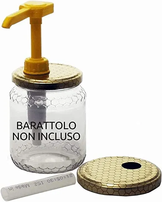 APICOR Kit Dispenser Dosatore per Miele con 2 Capsule per Vasi da 500g e 1kg - immagine 1