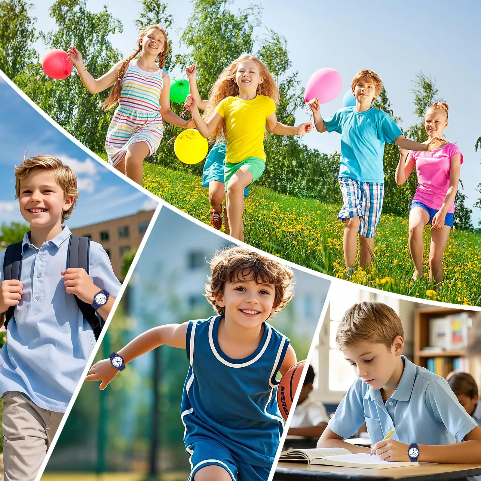 SOCICO Orologio Analogico per Bambini 4-12 Anni, 50m Impermeabile, Soc-6088 - immagine 5
