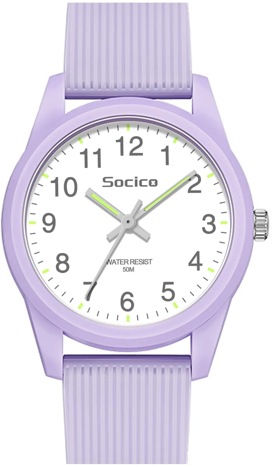 SOCICO Orologio Analogico per Bambini 4-12 Anni, Impermeabile 50m, Lilla - immagine 1