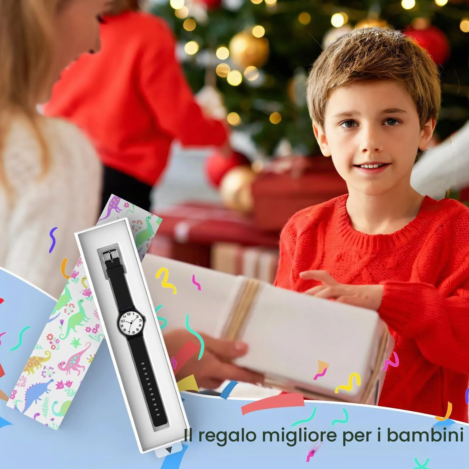 SOCICO Orologio Analogico Sportivo per Bambini 5-15 Anni, Resistente all'Acqua 30m, Bianco e Nero - immagine 6