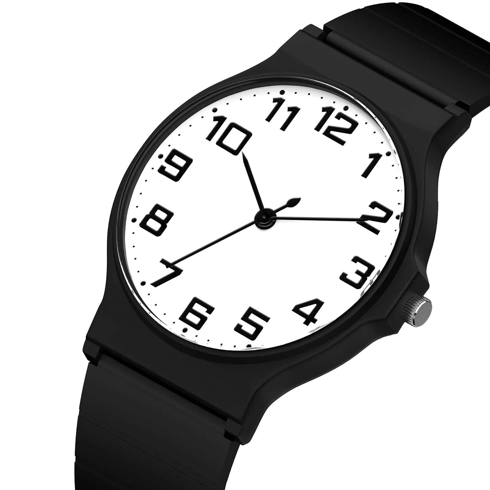 SOCICO Orologio Analogico Sportivo per Bambini 5-15 Anni, Resistente all'Acqua 30m, Bianco e Nero - immagine 7