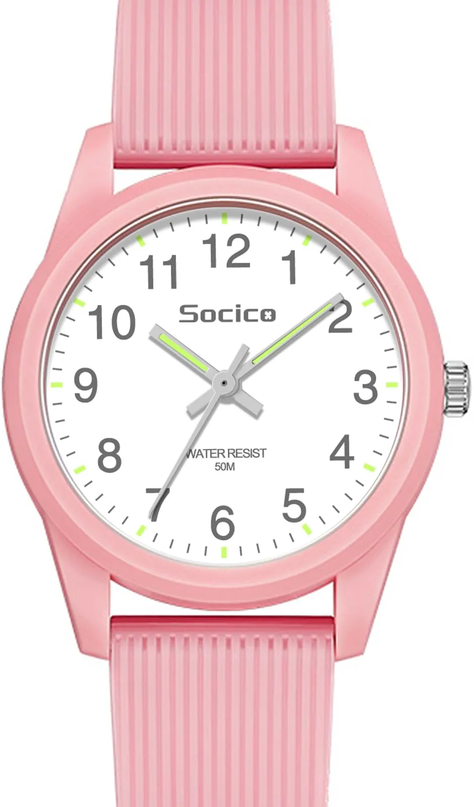 SOCICO Orologio Analogico per Bambini 4-12 Anni, Impermeabile 50m, Sakura Rose - immagine 1