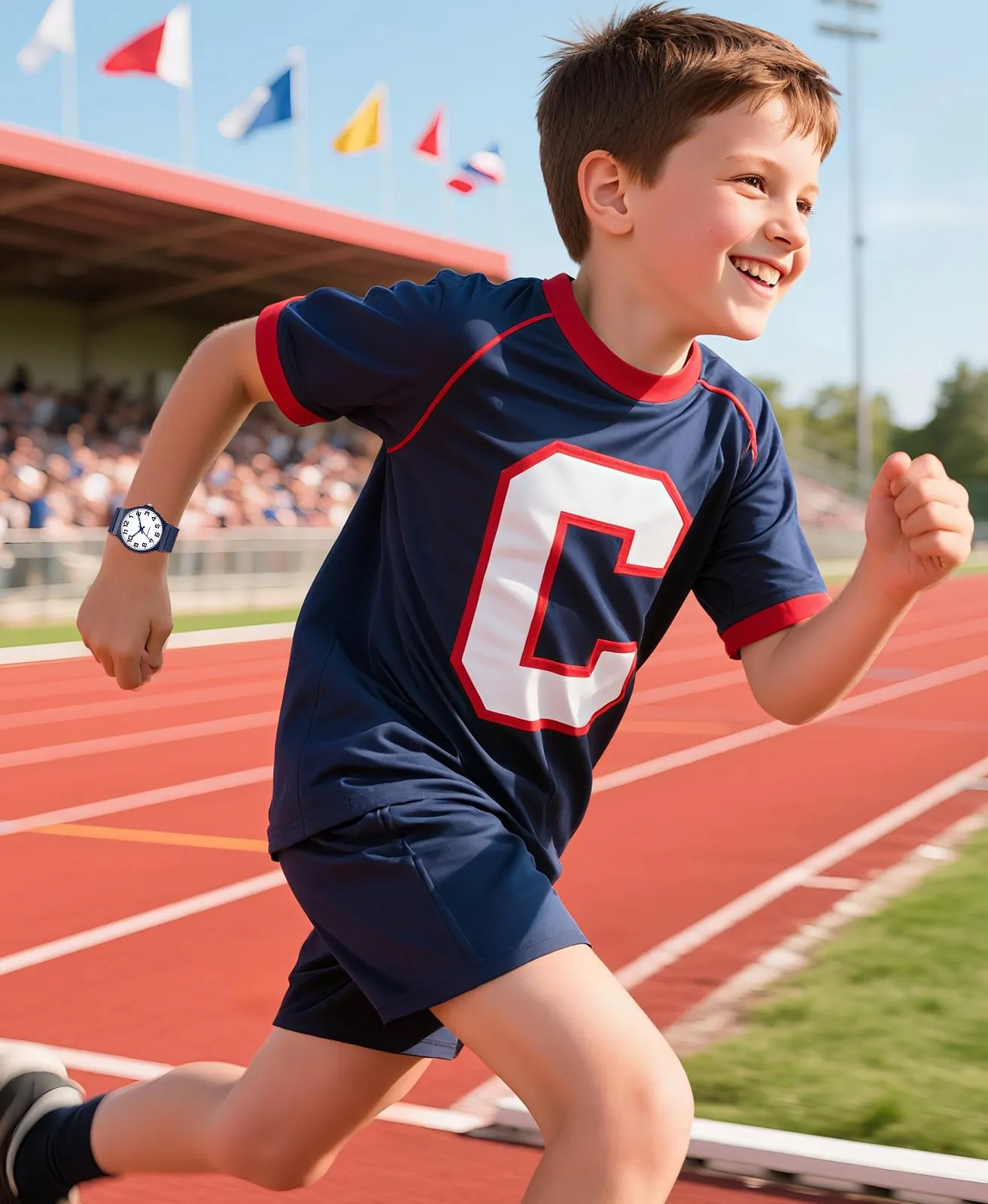 SOCICO Orologio Analogico Sportivo per Bambini 5-15 Anni, Resistente all'Acqua 30M, Blu Navy - immagine 7