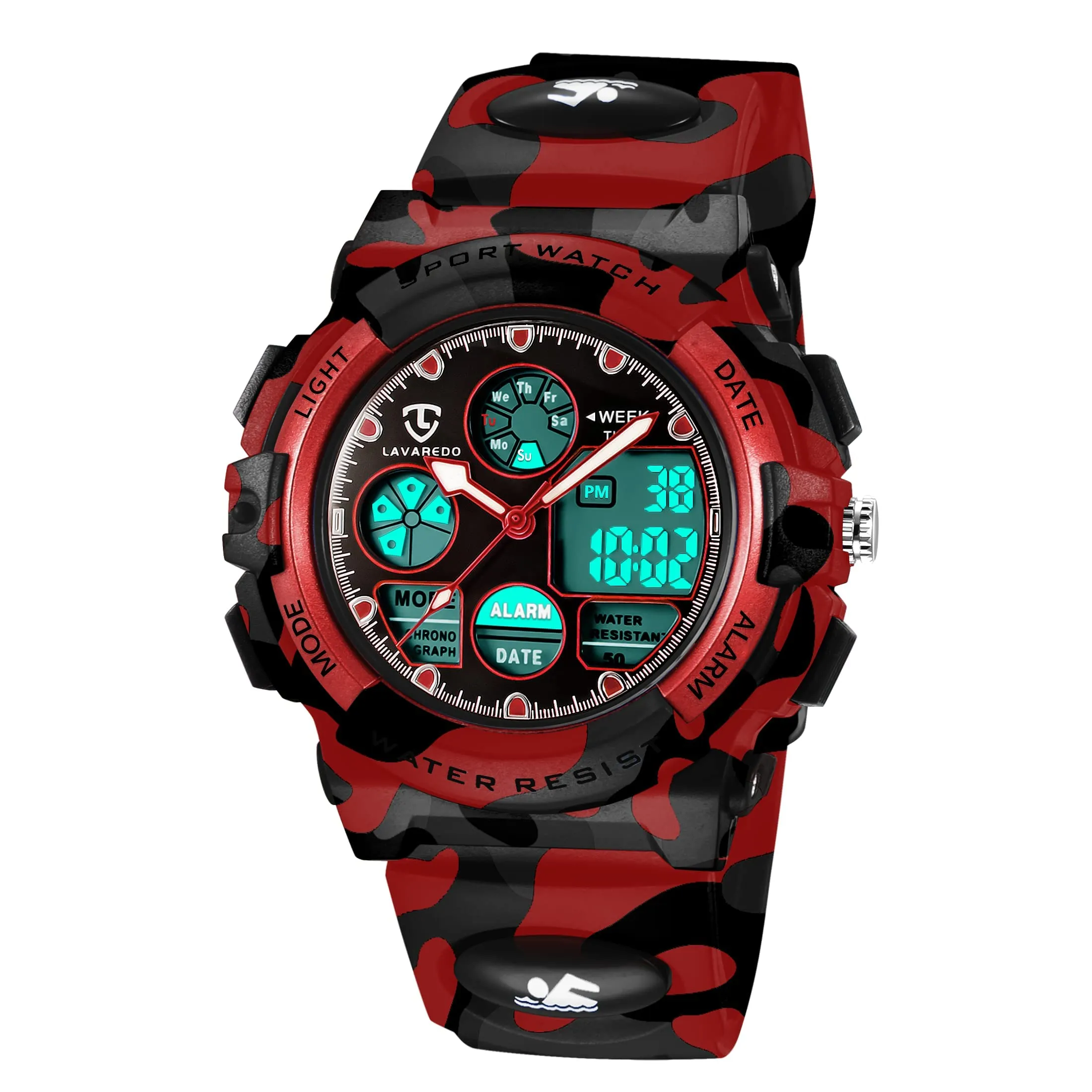 aswan watch Orologio Digitale Multifunzione per Bambini Impermeabile 5 ATM L6601 - immagine 1