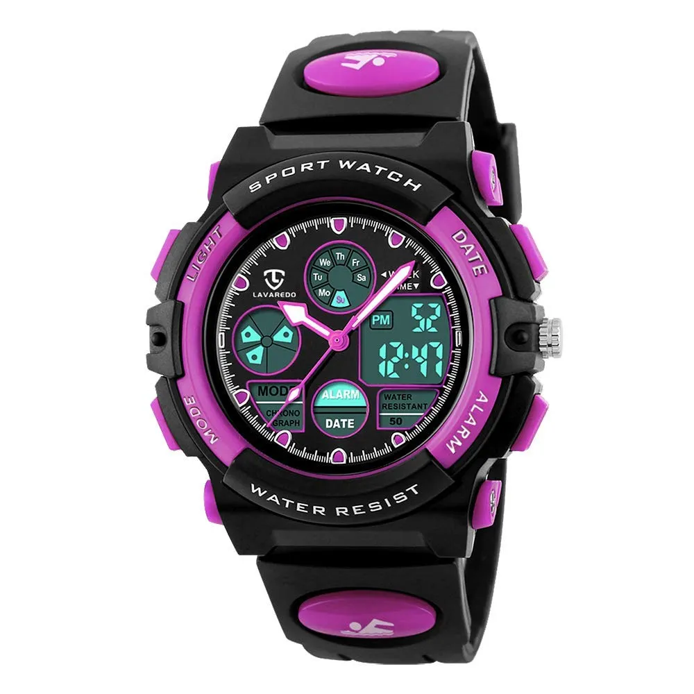 aswan watch Orologio Digitale Multifunzione per Bambini Impermeabile con Luce LED - immagine 1