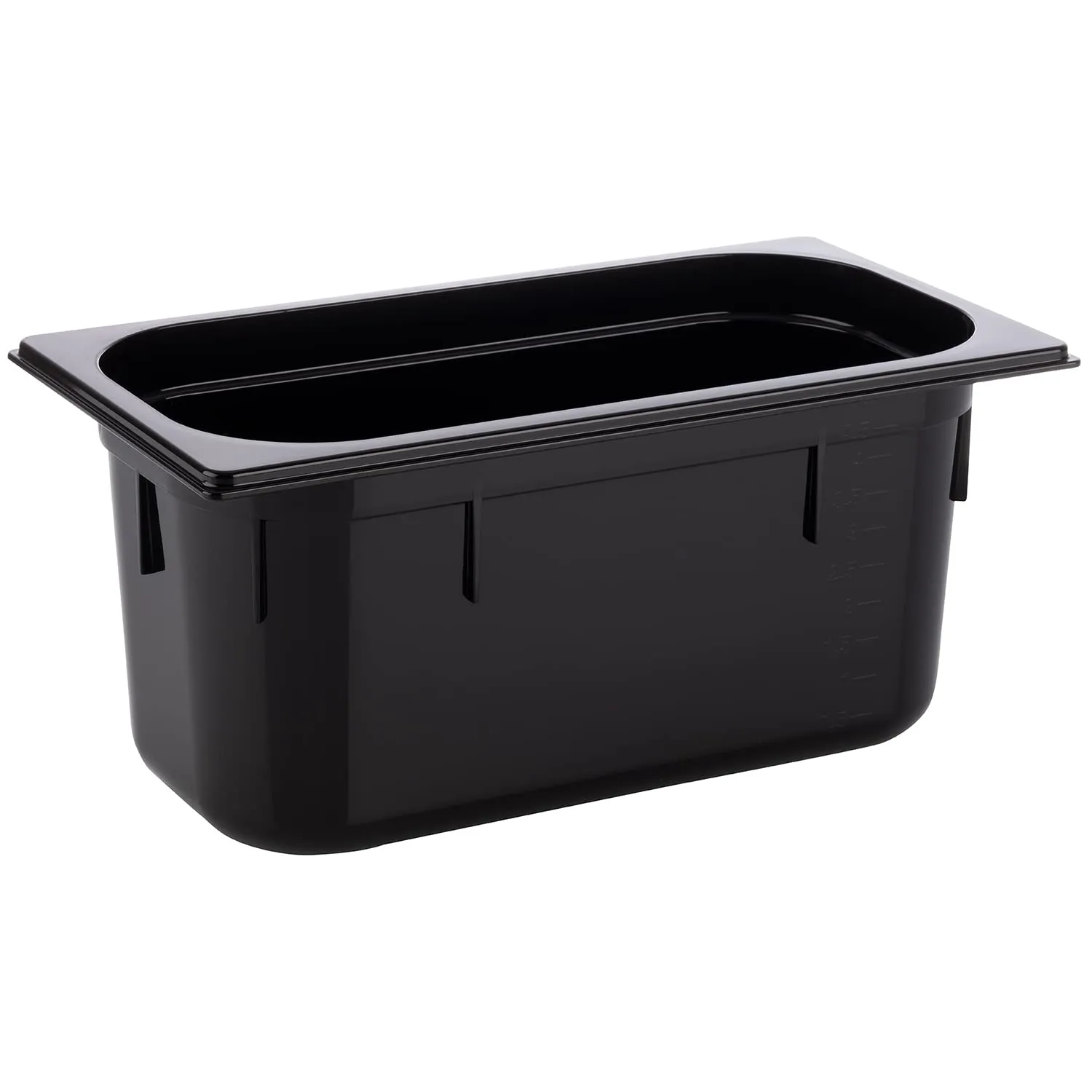 APS 82070 Contenitore Gastronorm GN 1/3 in Policarbonato, 325 x 176 x 150 mm, 5,3 Litri, Nero - immagine 1