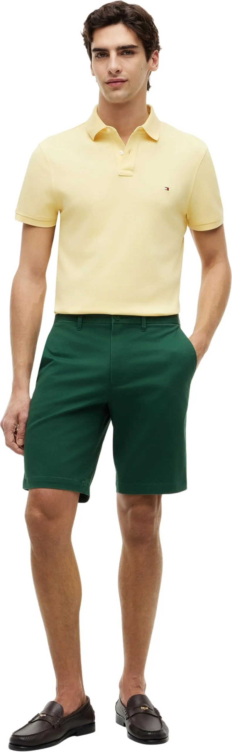 Tommy Hilfiger 1985 Regular Fit Men's Short Sleeve Polo Shirt, Giallo (Citronella), XXL - immagine 5