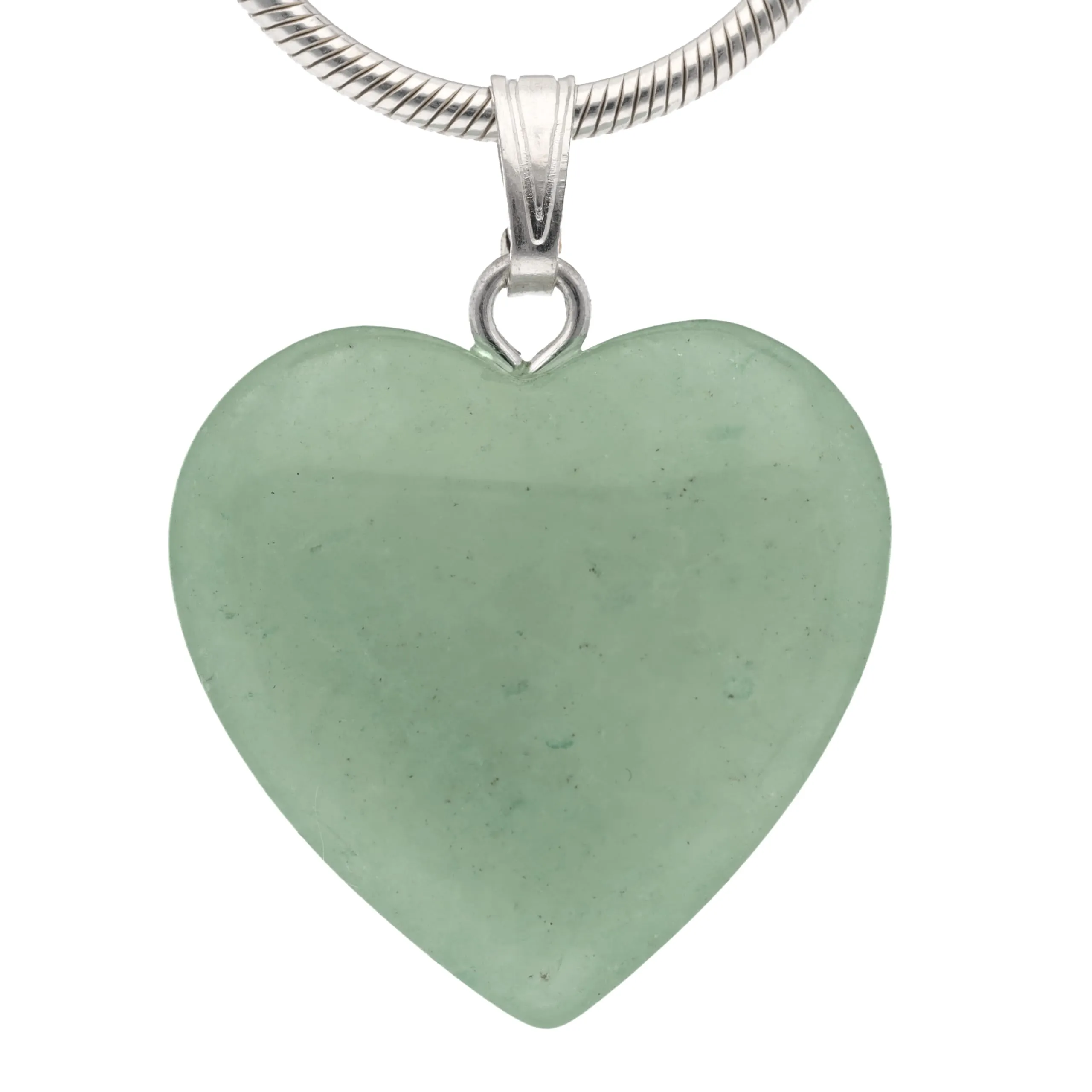 Lebensquelle Plus Ciondolo a cuore in Avventurina verde, 2x2 cm - immagine 1