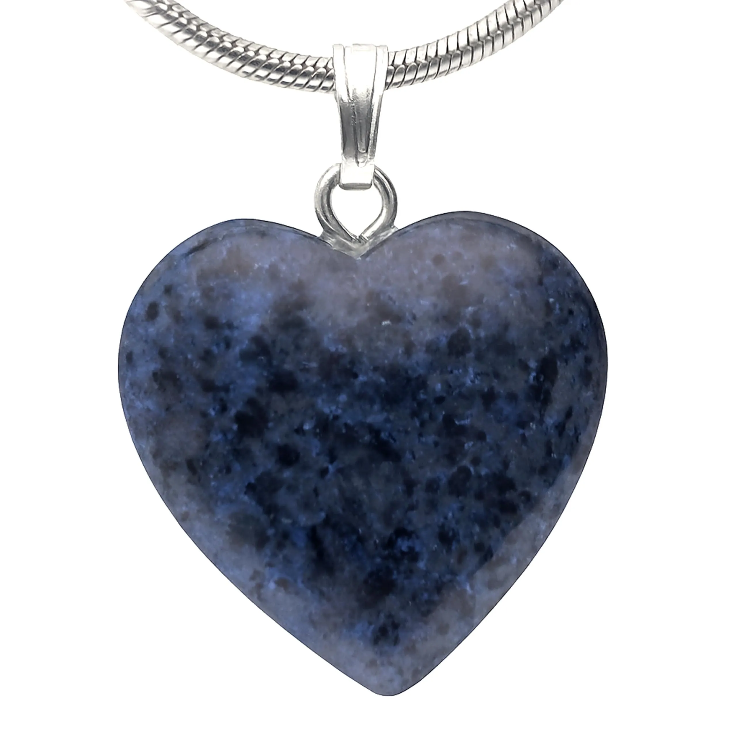 Lebensquelle Plus Ciondolo a Cuore in Dumortierite 2x2 cm - immagine 1
