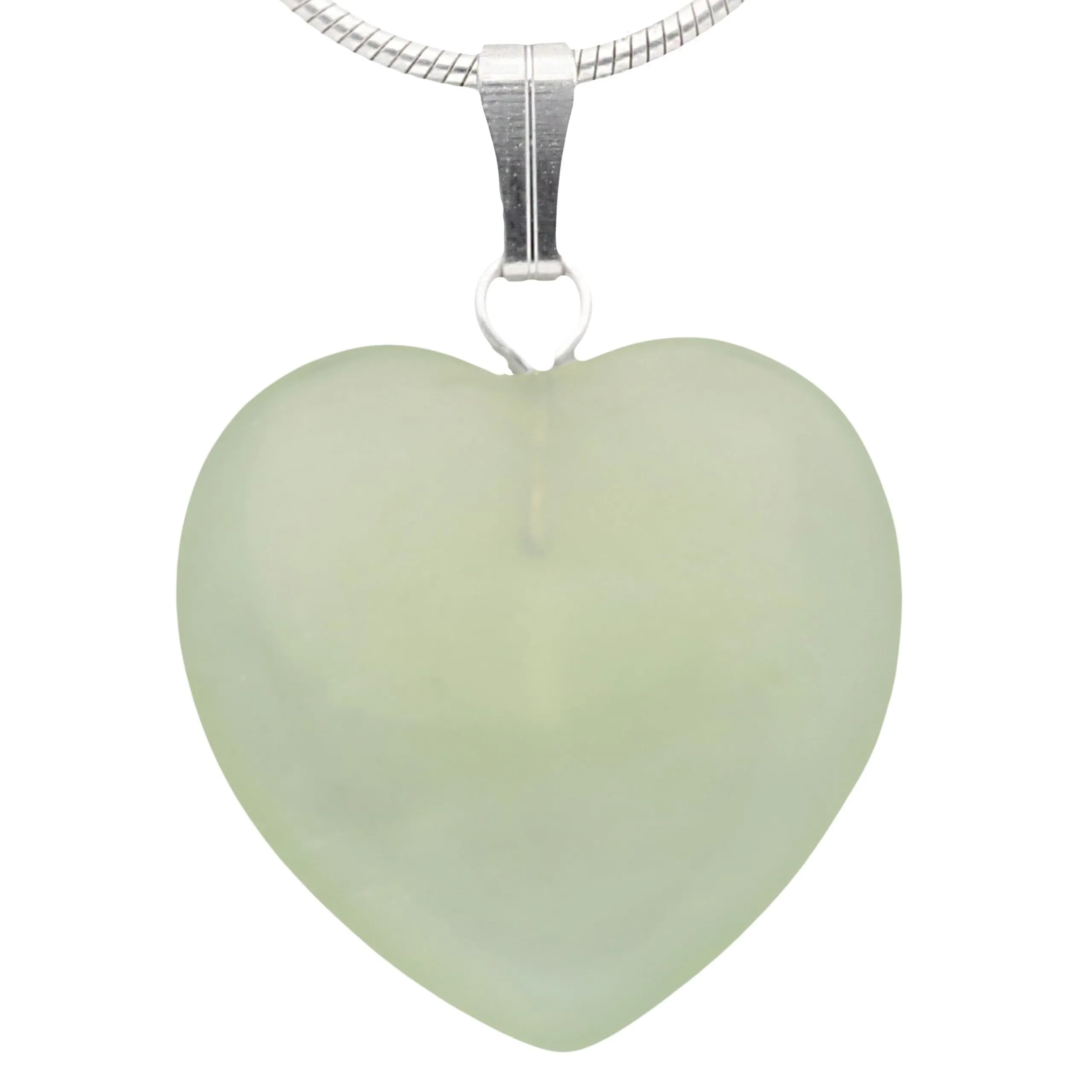 Lebensquelle Plus Ciondolo a cuore in Giada cinese, 2x2 cm - immagine 1