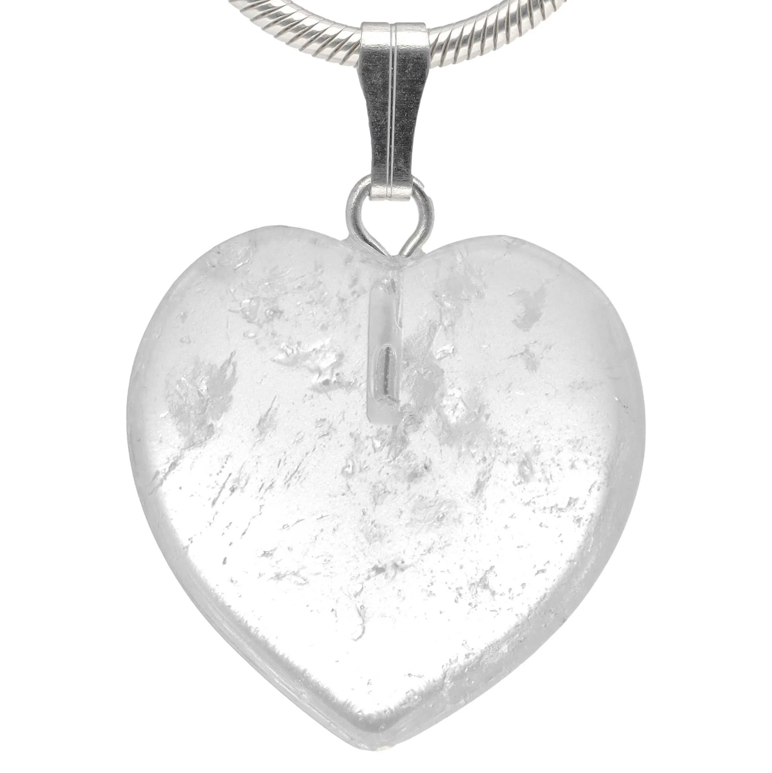 Lebensquelle Plus Ciondolo a cuore in Cristallo di rocca 2x2 cm - immagine 1