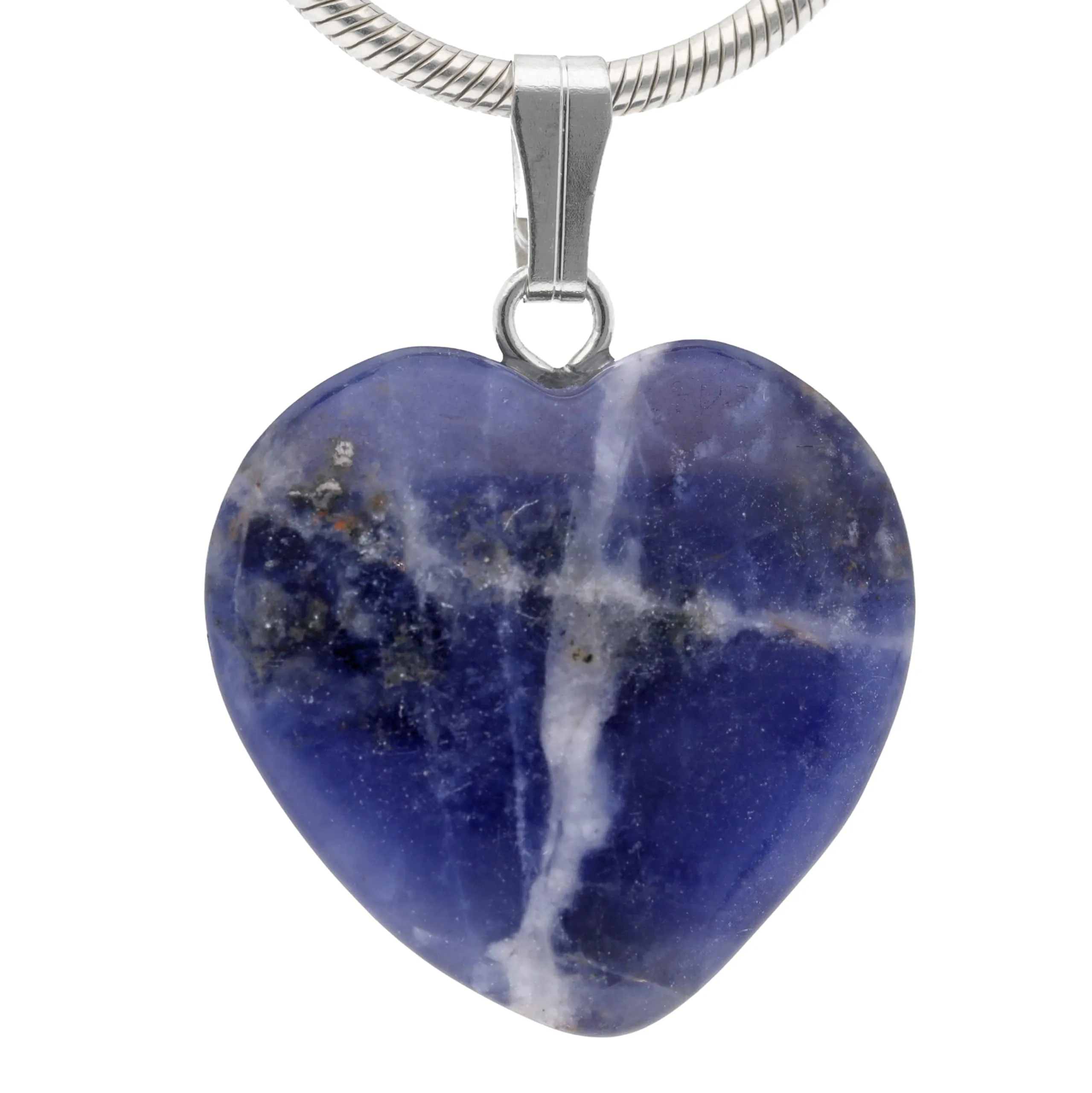 Lebensquelle Plus Ciondolo a cuore in Sodalite 2x2 cm - immagine 1