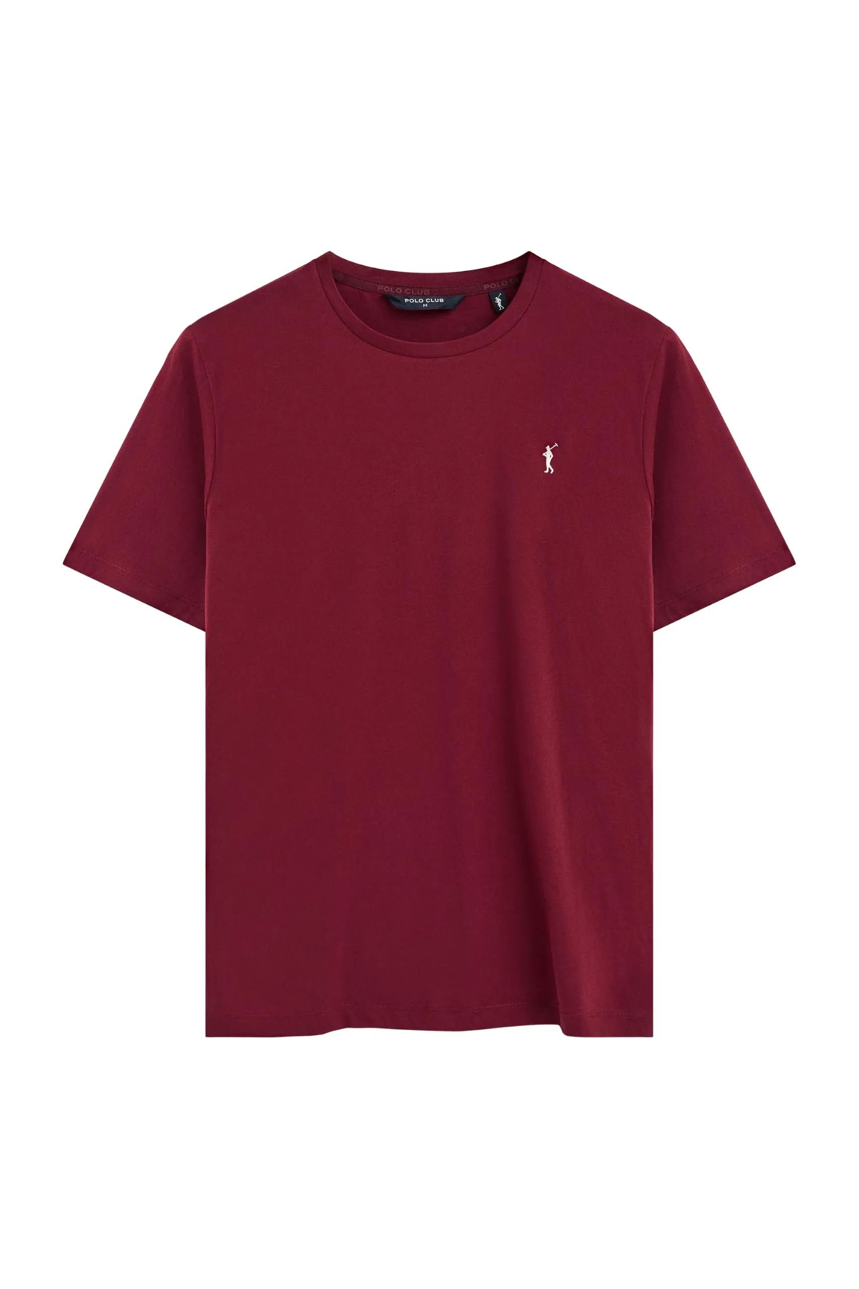 Polo Club Maglietta Basic Uomo in Cotone Granata con Logo Ricamato - immagine 6