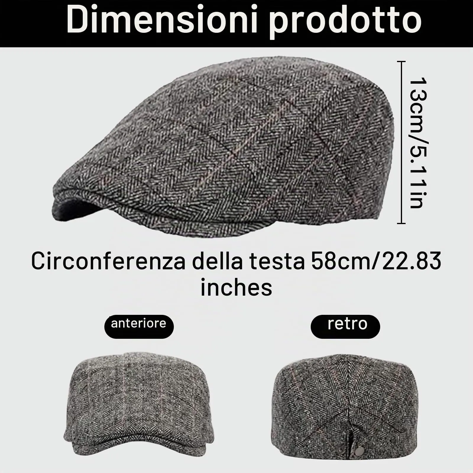 Xrten Set Accessori Costume Gangster Anni '20 Gatsby per Uomo con Cappello Panama, Bretelle, Papillon, Orologio da Taschino e Baffi Finti - immagine 2