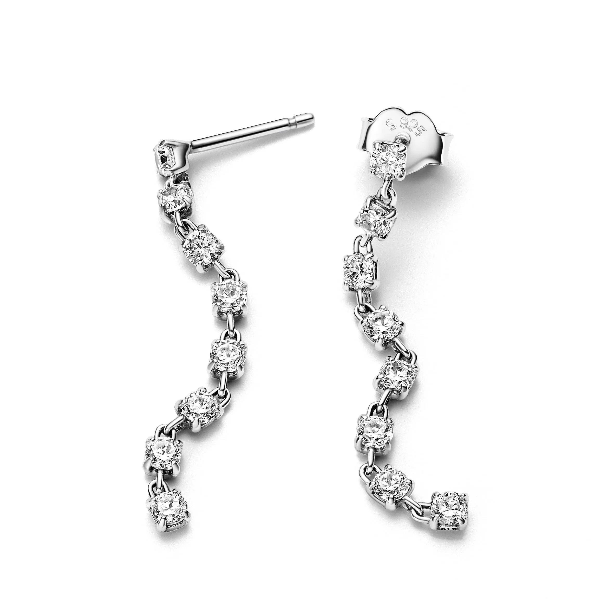 Pandora Timeless Orecchini Pendenti in Argento Sterling con Zirconia Cubica Trasparente 293159C01 - immagine 2