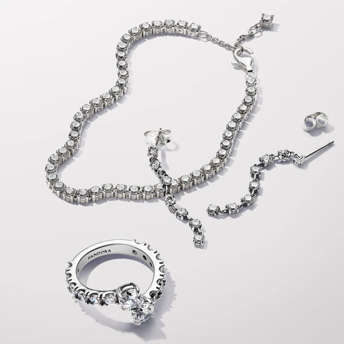 Pandora Timeless Orecchini Pendenti in Argento Sterling con Zirconia Cubica Trasparente 293159C01 - immagine 5