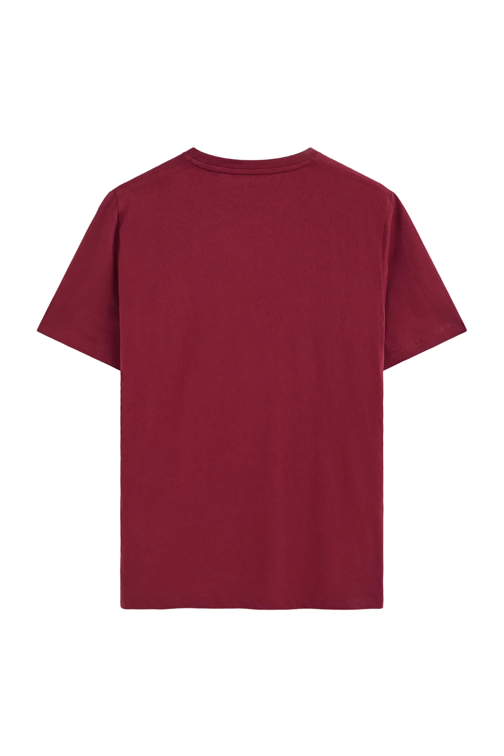 Polo Club Maglietta Basic in Cotone Granata con Logo Ricamato Uomo - immagine 7