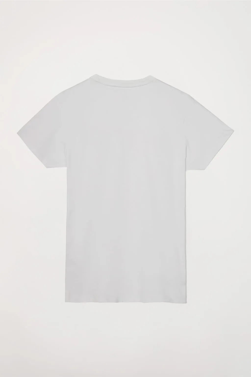 Polo Club Maglietta Basic Bianca in Cotone con Logo Ricamato Uomo - immagine 8