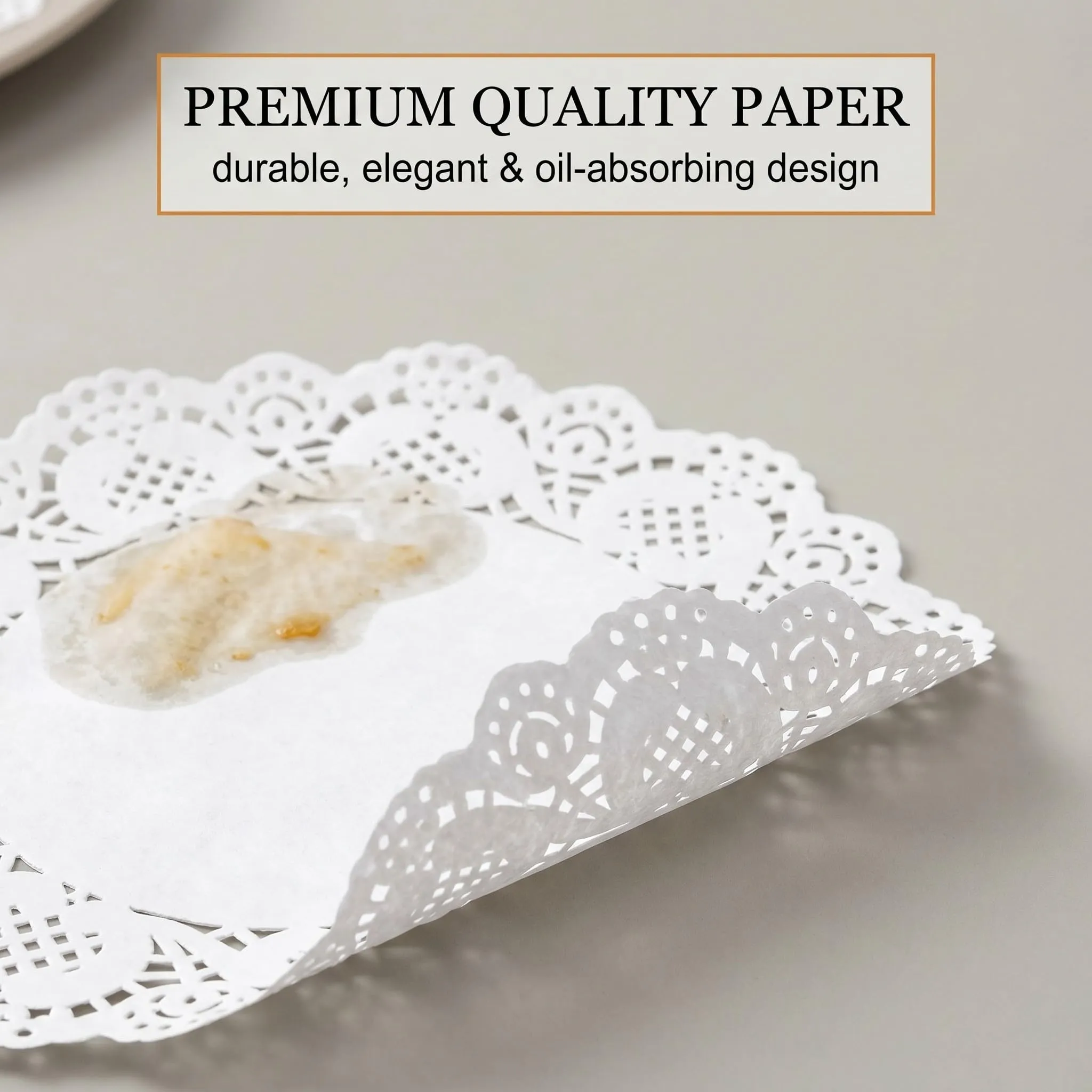 KOLZEMV Tovagliette Rotonde in Carta per Torte, 30,5 cm, 50 Pezzi - immagine 5