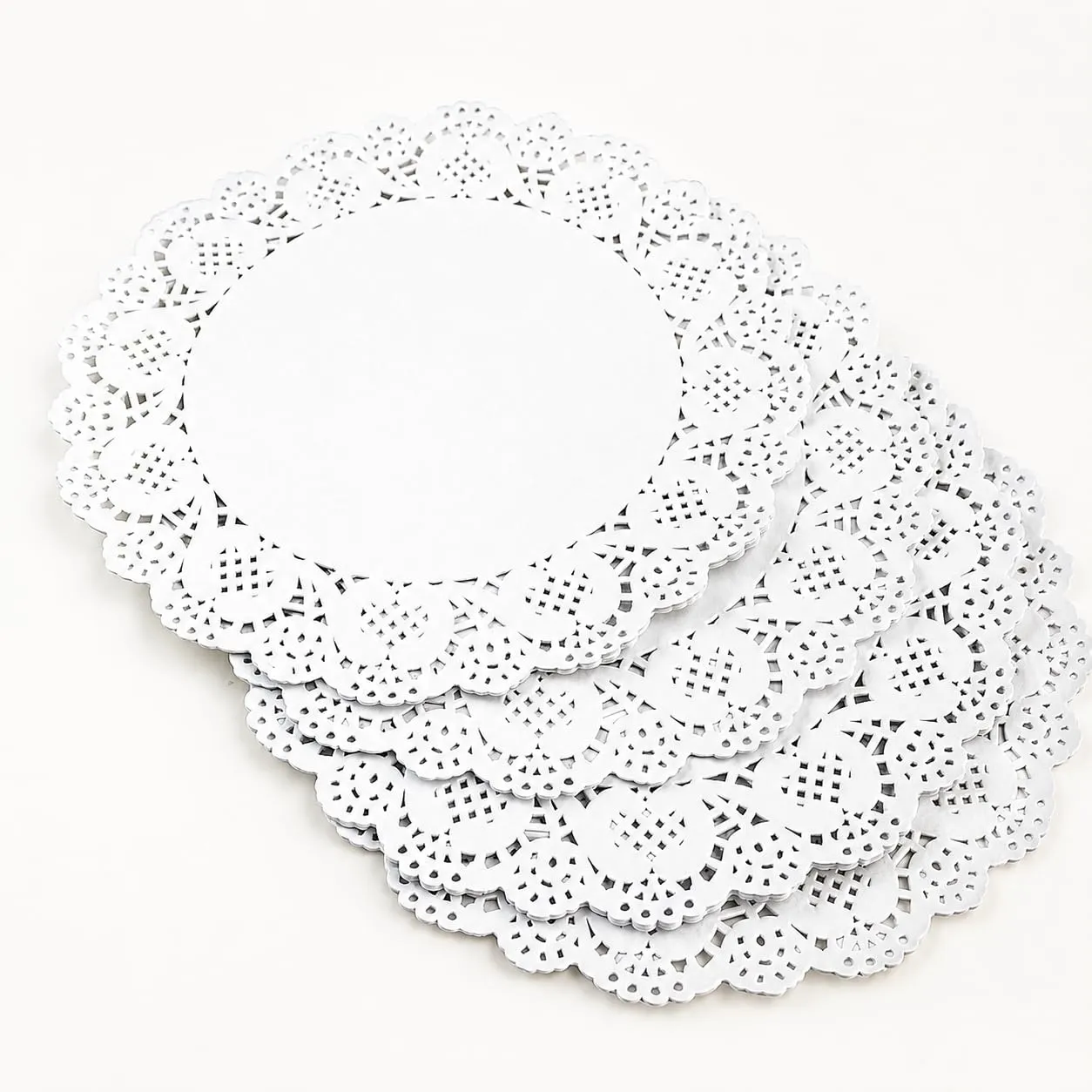 Happium Centrini di Carta Pizzo Bianchi, 24 cm, 100 Pezzi - immagine 7