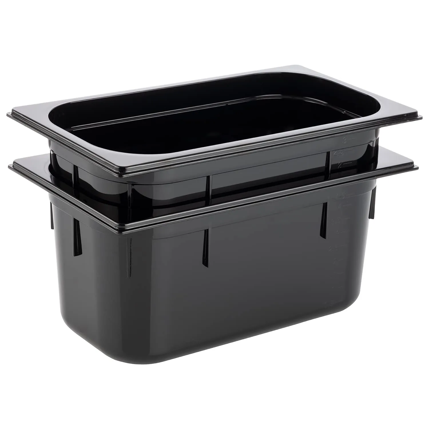 APS 82069 Contenitore Gastronorm GN 1/3 in Policarbonato, Nero - immagine 2