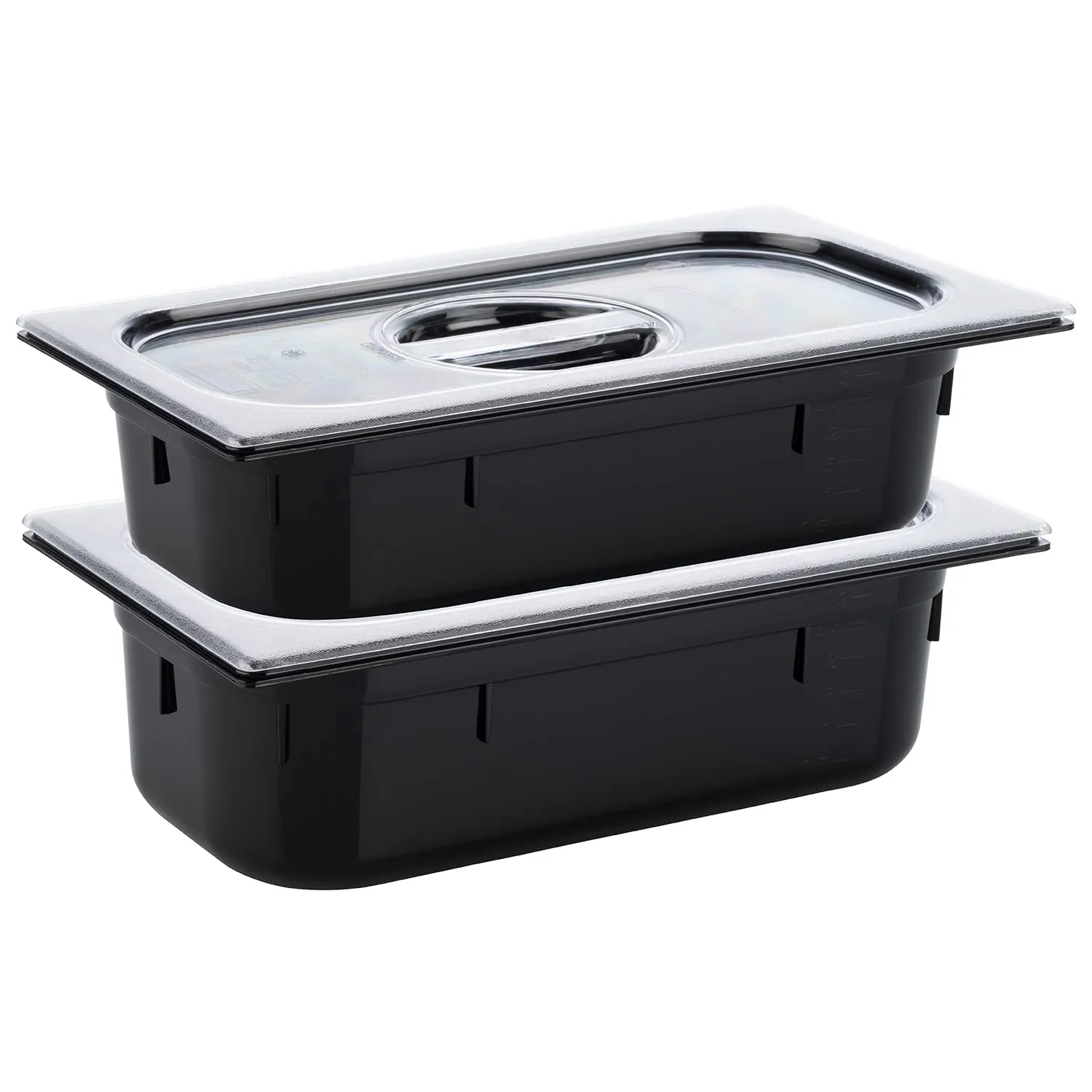 APS 82069 Contenitore Gastronorm GN 1/3 in Policarbonato, Nero - immagine 4