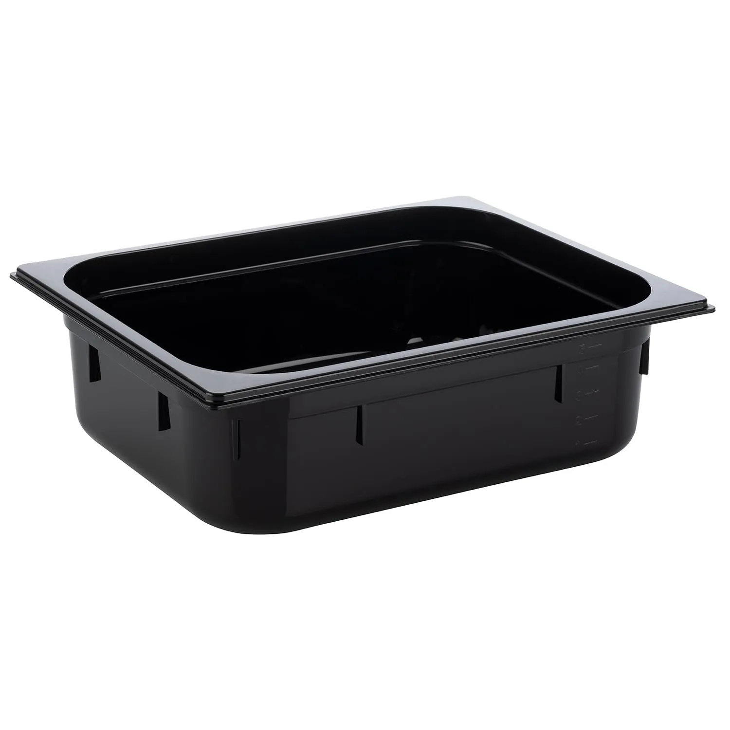 APS 82065 GN 1/2 Contenitore Gastronorm in Policarbonato 325 x 265 x 100 mm, 5,9 Litri, Nero - immagine 1
