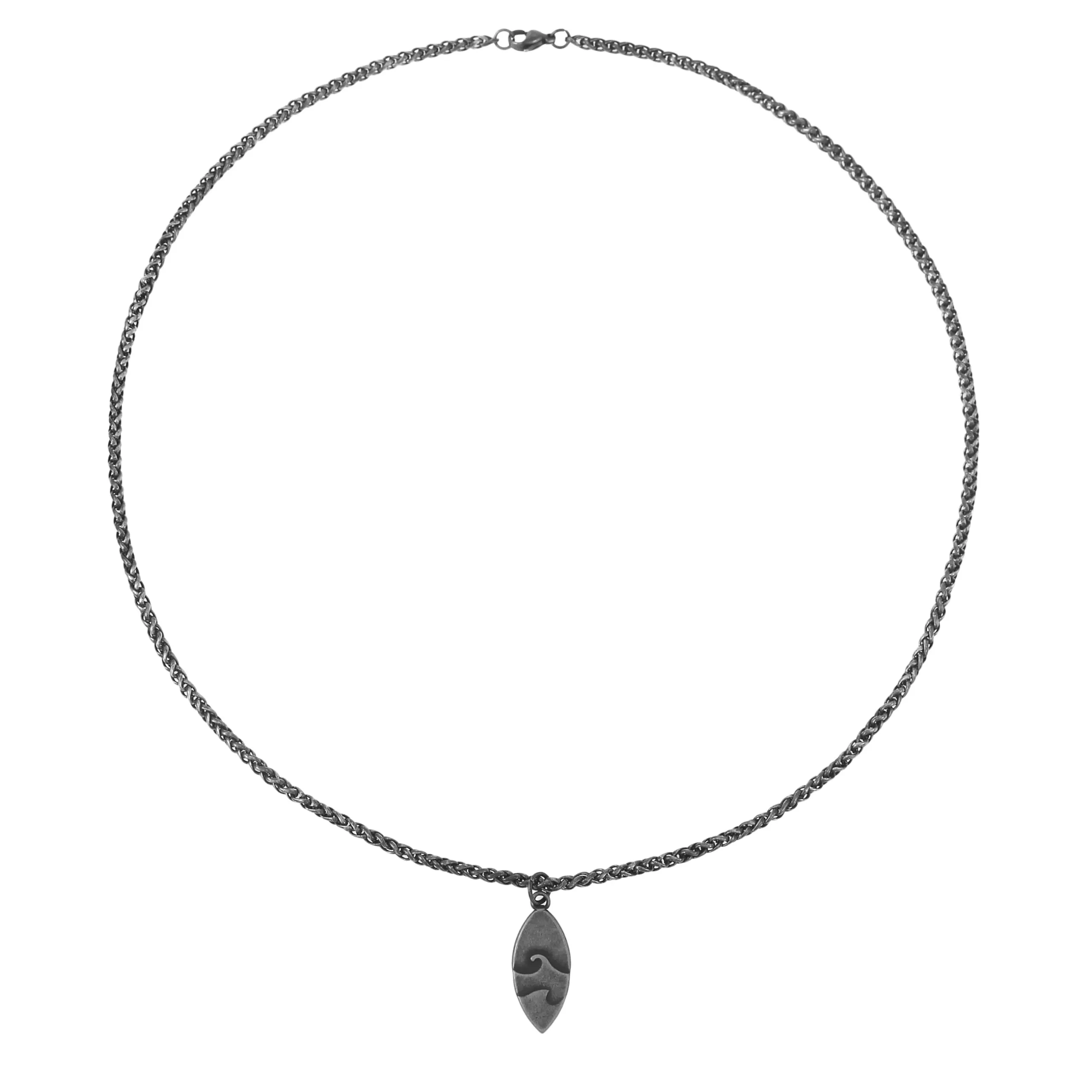 Made by Nami Collana Uomo in Acciaio Inossidabile con Pendente Tavola Surf, 60cm - immagine 6