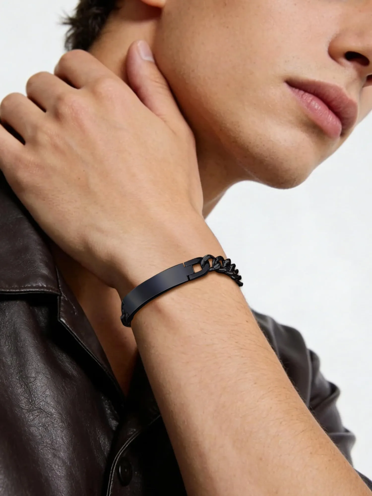 PROSTEEL Bracciale Unisex in Acciaio Inossidabile 316L Placcato Oro 18k e Nero - immagine 2
