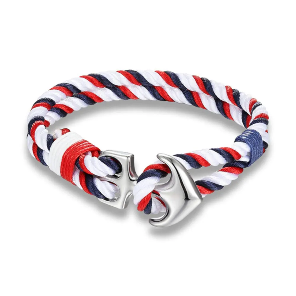 EXINOX Bracciale Ancora Nautico in Acciaio Inossidabile - Unisex - immagine 1