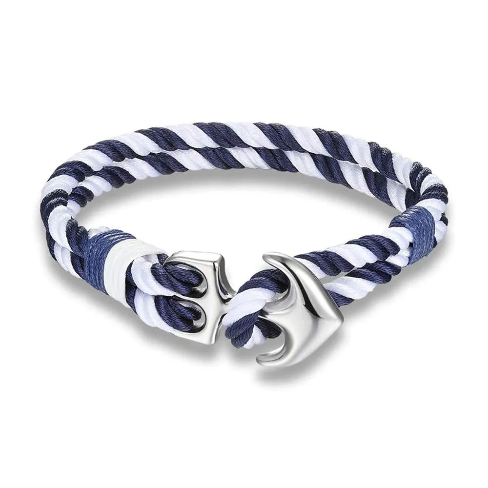 EXINOX Bracciale Ancora Nautico in Acciaio Inox per Uomo e Donna - immagine 1