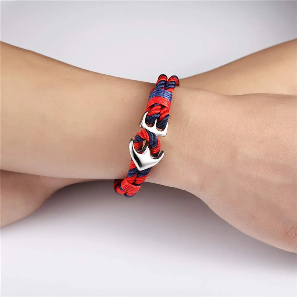 EXINOX Bracciale Ancora Nautico in Acciaio Inossidabile Unisex - immagine 2