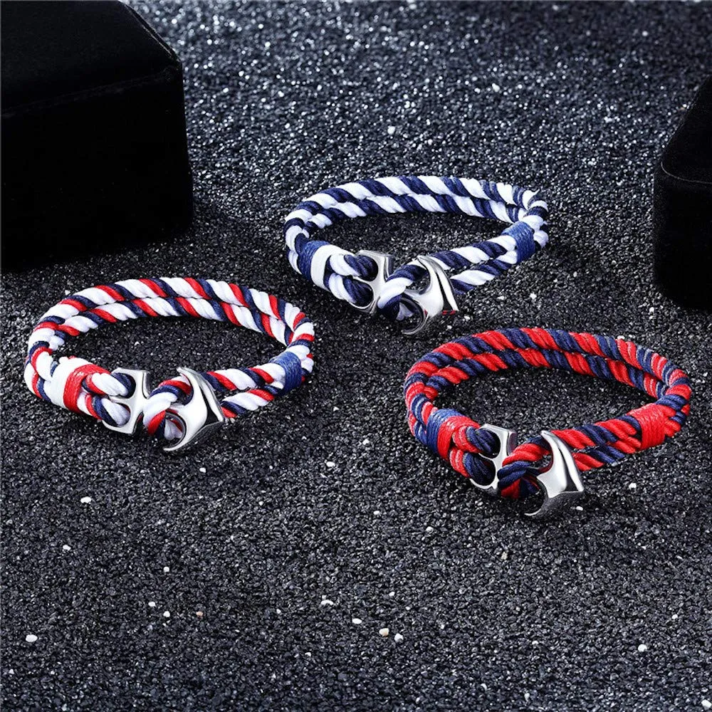 EXINOX Bracciale Ancora Nautico in Acciaio Inossidabile Unisex - immagine 3