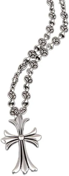 azttior Collana Croce in Acciaio Inossidabile, 50 cm, Argento - immagine 9