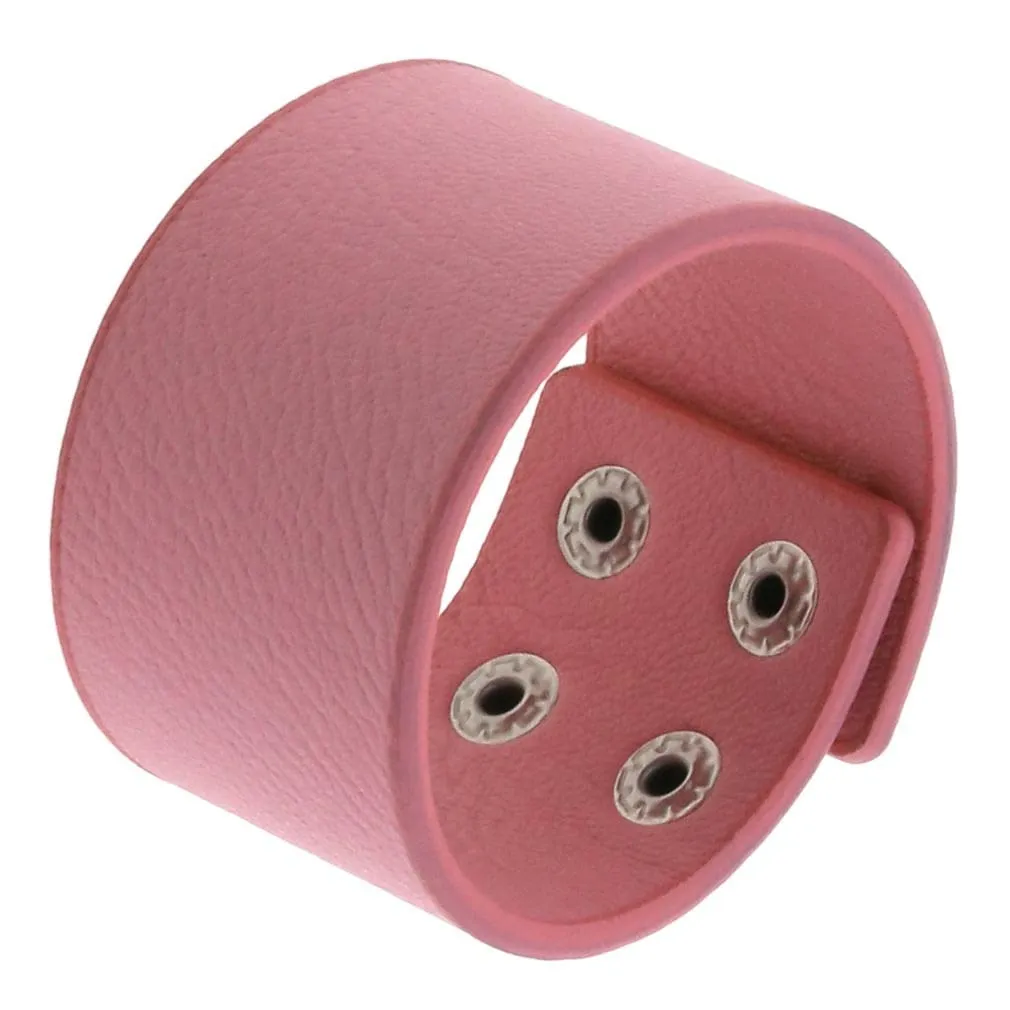 AYWTD Bracciale in Pelle Intrecciata a Mano Regolabile, Rosa - immagine 1