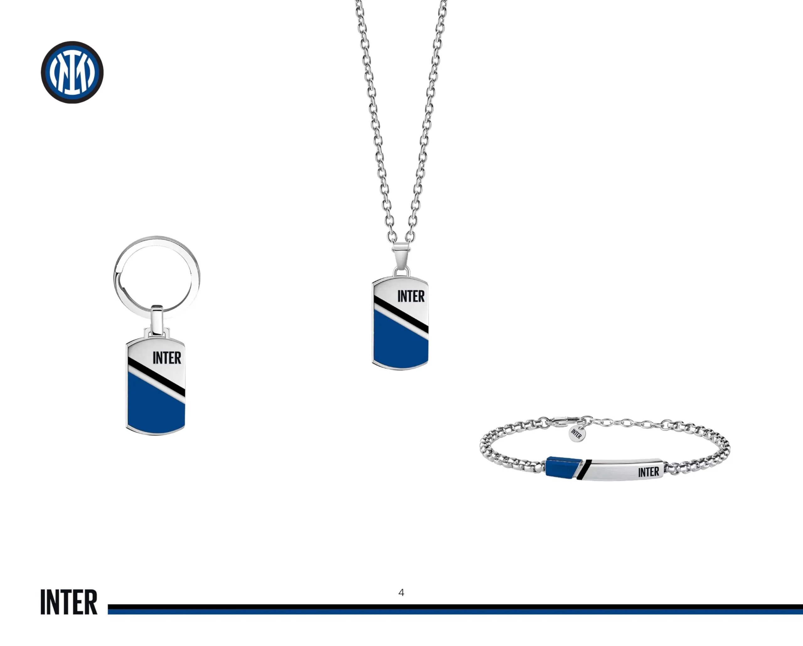 Clondo Collana Inter in Acciaio Inossidabile Shield Pendant Inter Classic - immagine 5