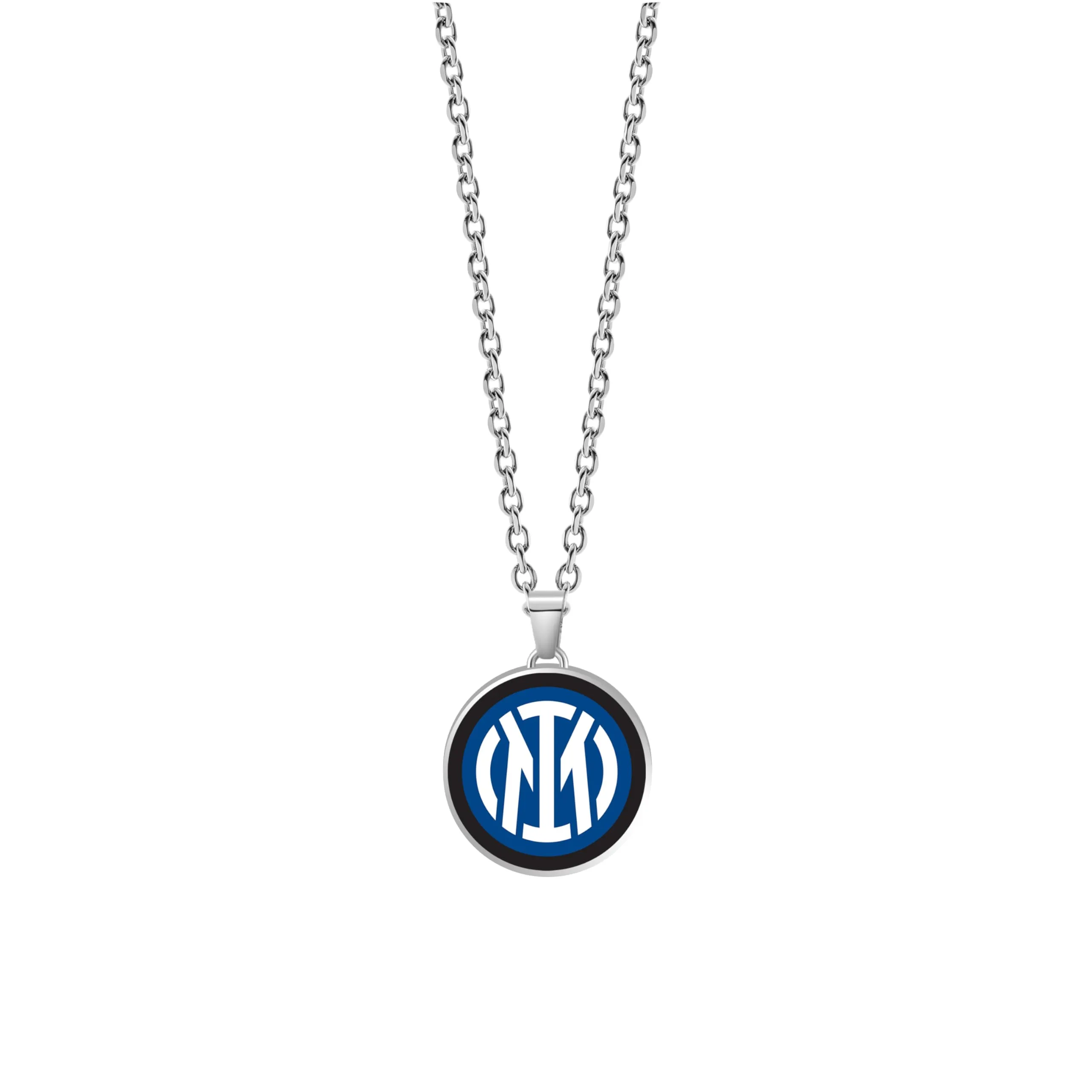 Clondo Collana Inter in Acciaio Inossidabile Round Logo Pendant - immagine 1