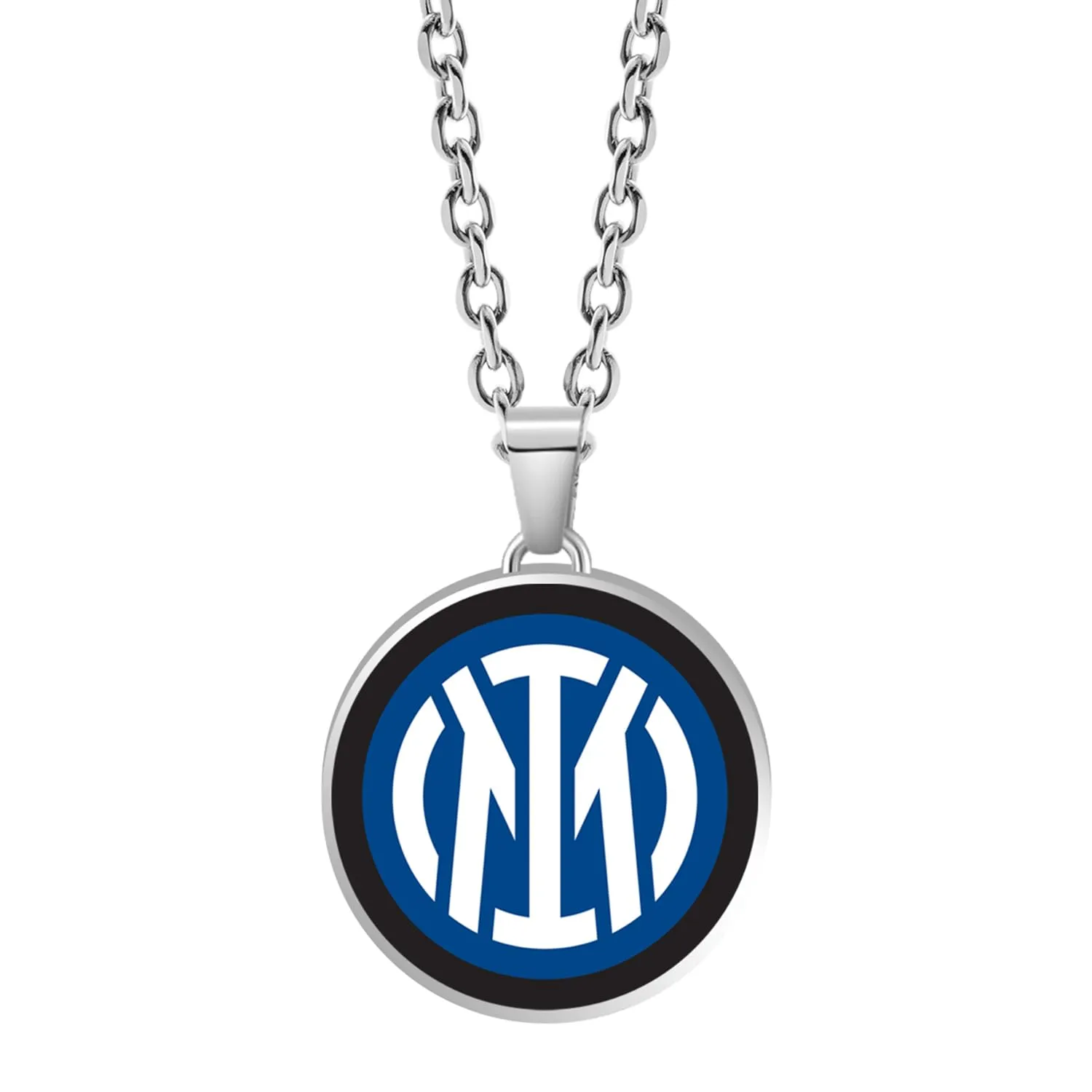 Clondo Collana Inter in Acciaio Inossidabile Round Logo Pendant - immagine 2