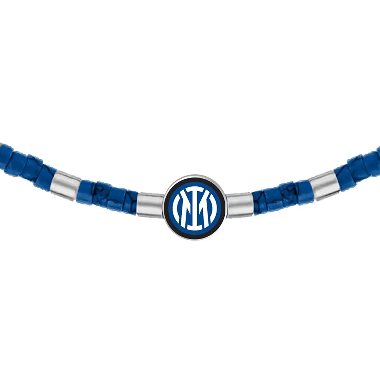 Clondo Collana Inter in Acciaio Inossidabile - Beads Necklace Inter Sport - immagine 2