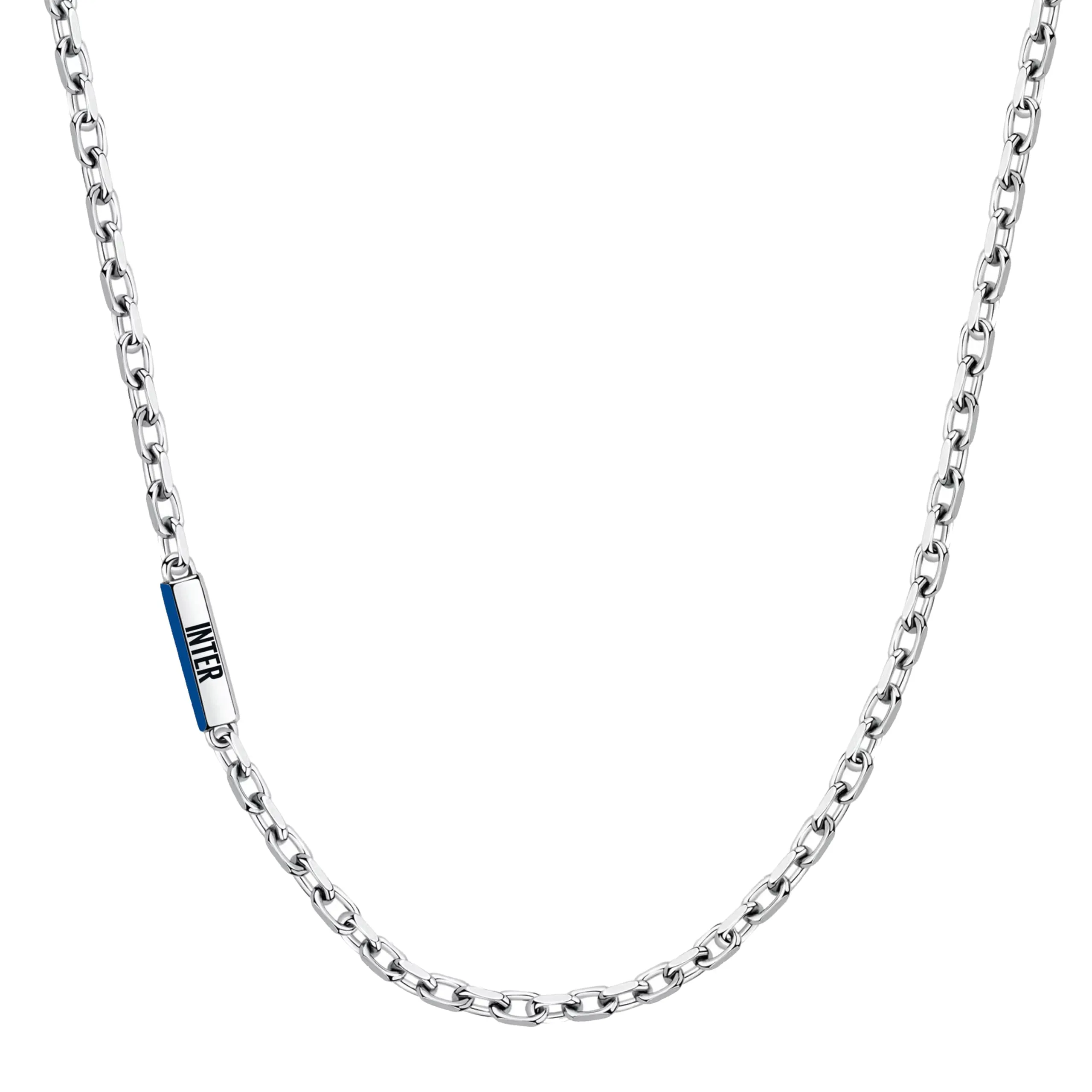 Clondo Collana Inter in Acciaio Inossidabile Slim Plate Chain Inter - immagine 1