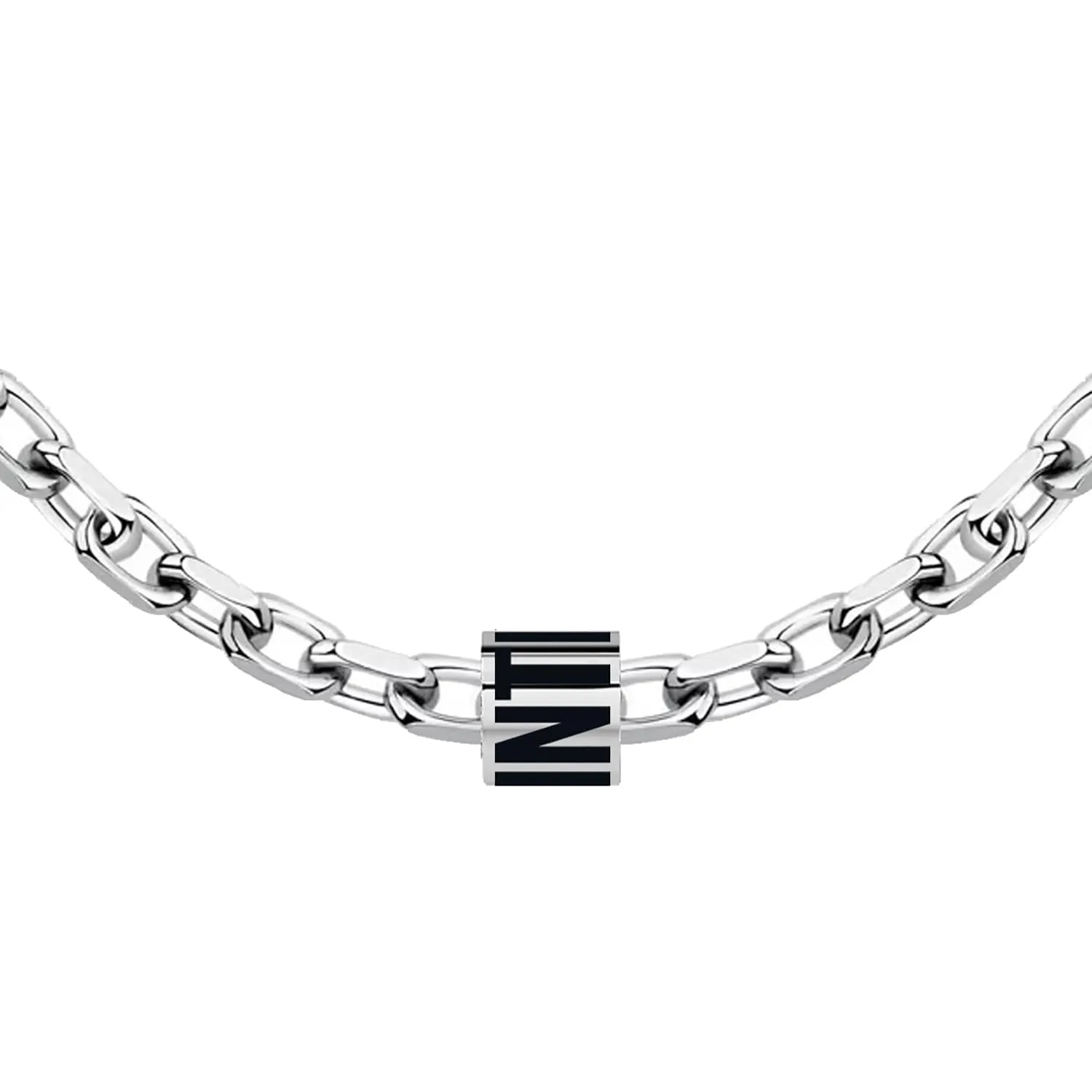 Clondo Collana Inter in Acciaio Inossidabile Chain Logo Minimal Inter - immagine 2