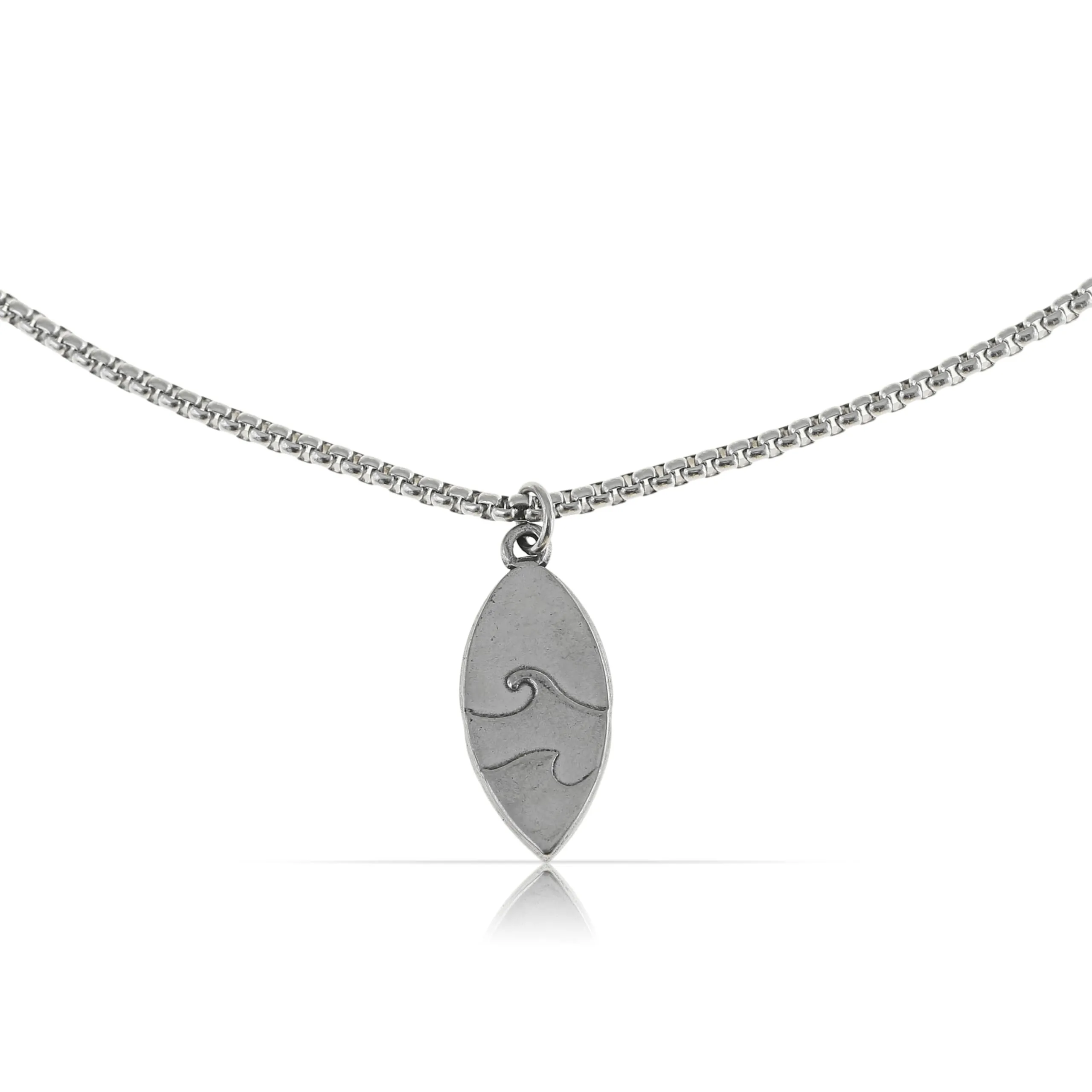 Made by Nami Collana Uomo in Acciaio Inossidabile con Ciondolo Freccia, 60cm, Argento - immagine 1